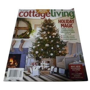 Cottage Living November December 2008 Holiday Christmas Decorating Gifts Recipes